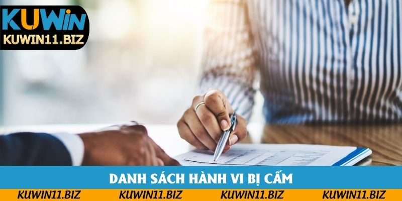 Danh sách các hành vi không được phép làm tại website